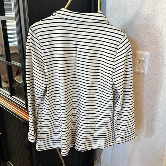 Striped stretch/knit blazer size L - Picture 5 of 5